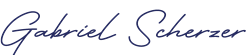 Signature-style logo reading 'Gabriel Scheren'