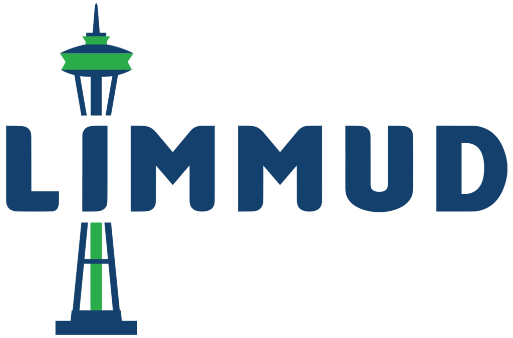 Limmud Seattle logo with a Space Needle illustration and a Star of David replacing the A in Seattle