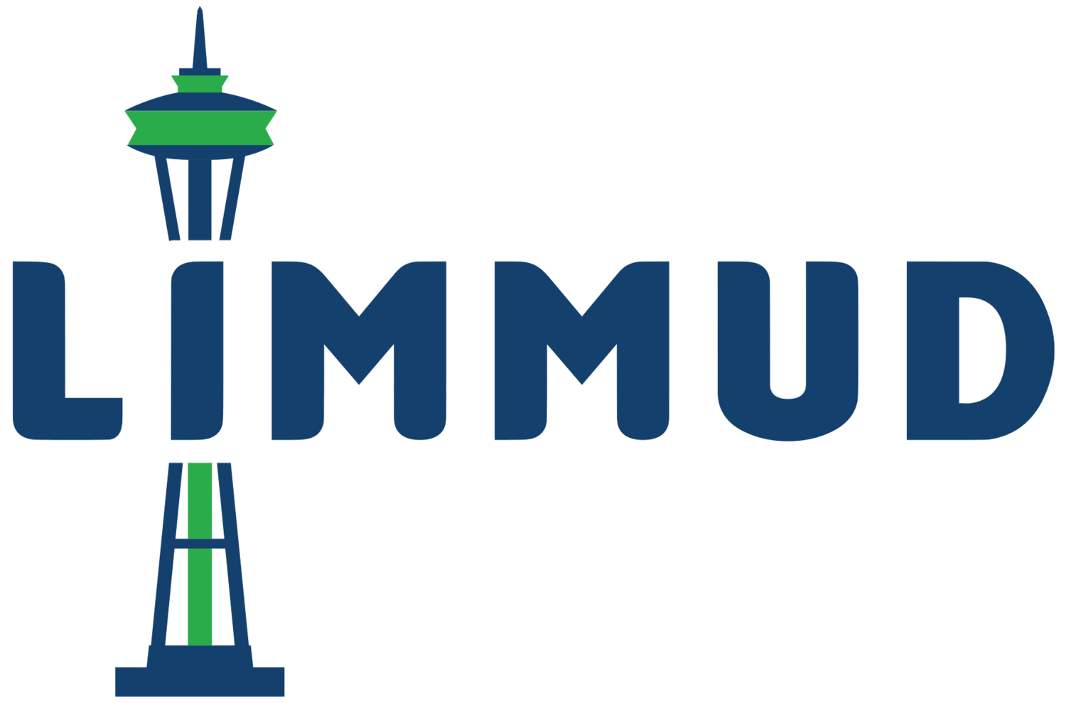Limmud Seattle logo with a Space Needle illustration and a Star of David replacing the A in Seattle