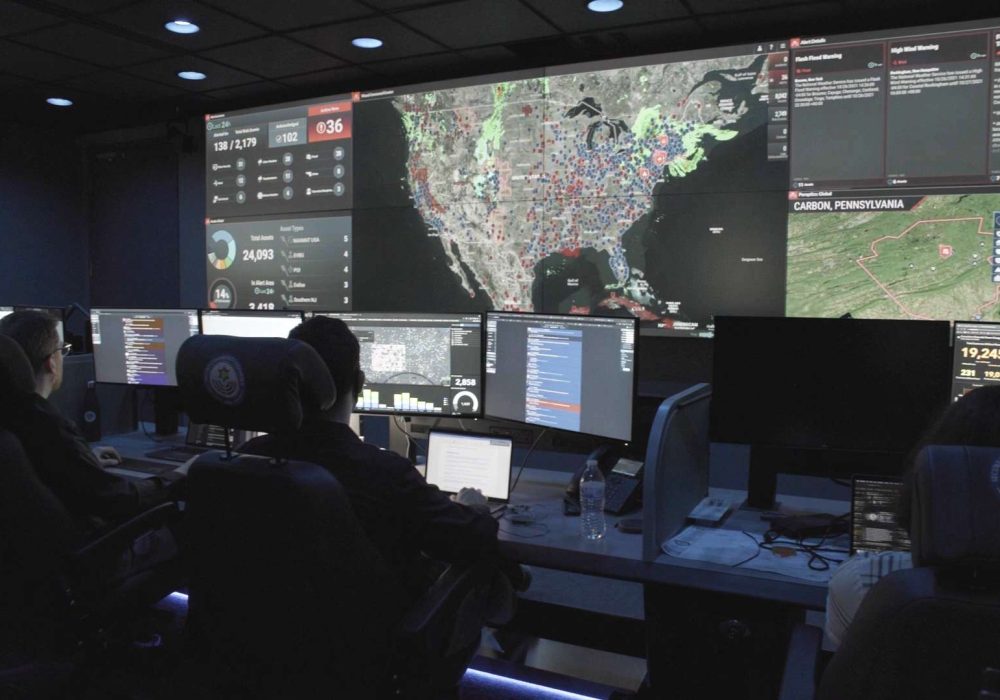 Security systems at work protecting communitites