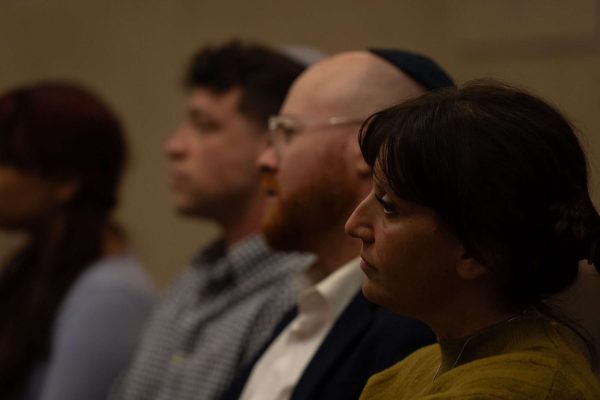 closeup of young adults at synagogue